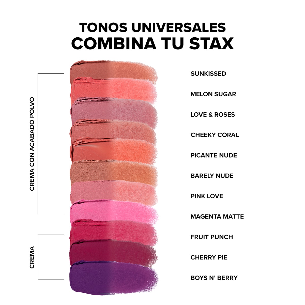 NUDESTIX STAX ALL OVER COLOR BLUSH BALM (RUBOR EN CREMA PARA ROSTRO)